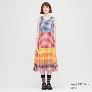 NWT Uniqlo X JW Anderson Mixed Gingham Dress